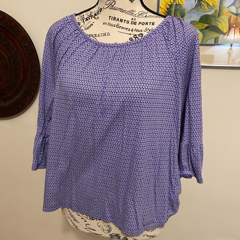 Michael Kors Lavender Patterned Blouse